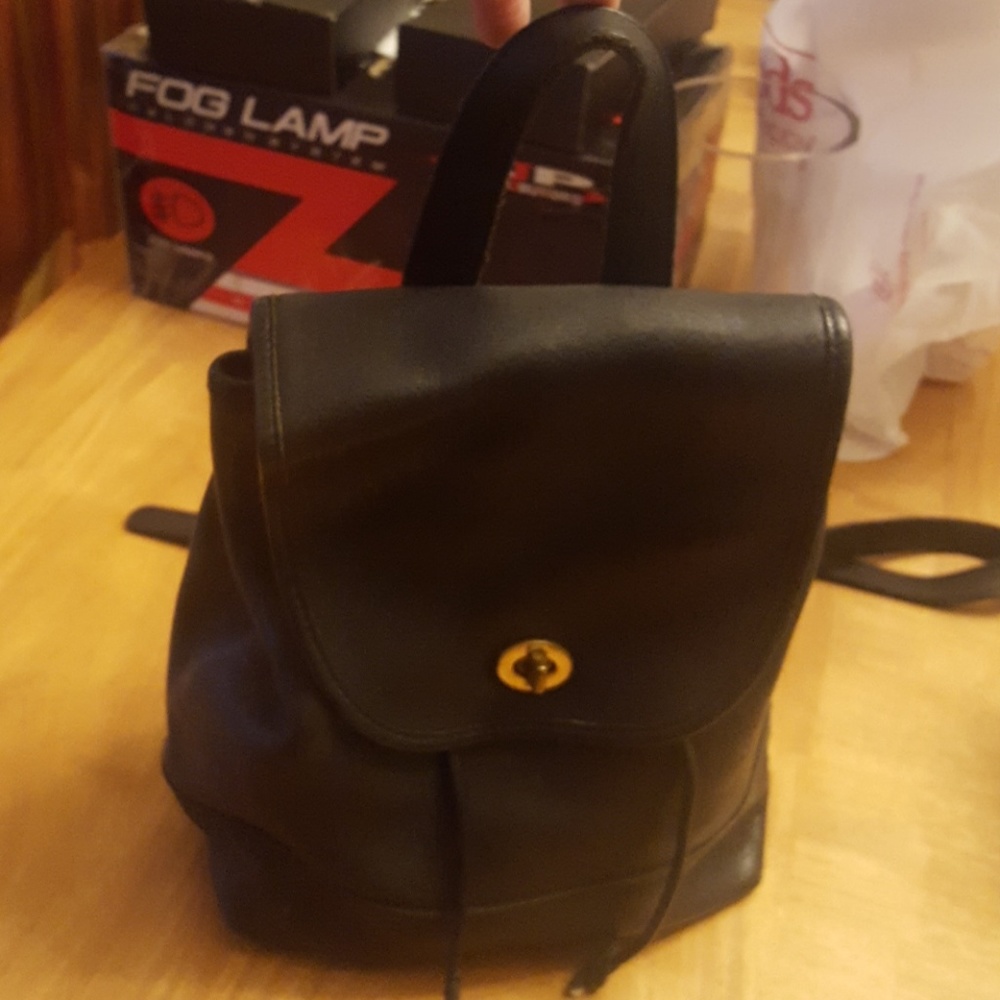 Classic coach all leather small back pack